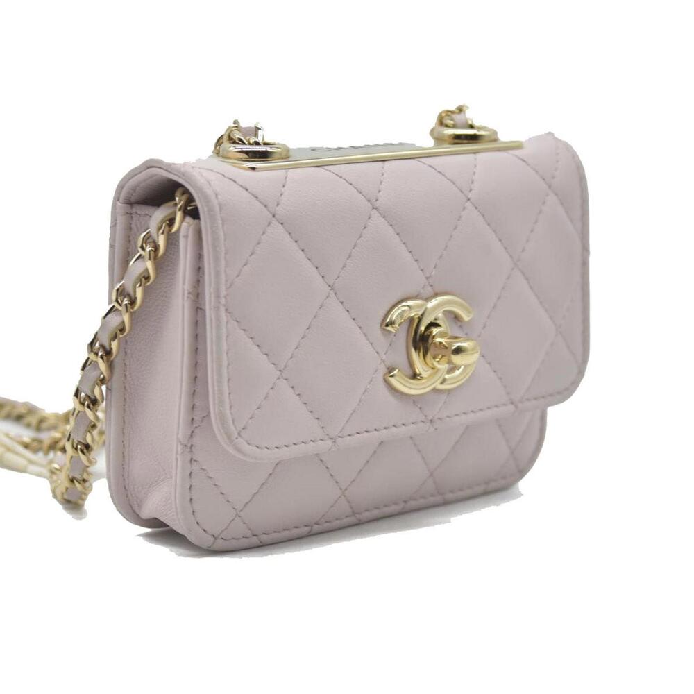 $3125 Chanel Quilted Mini Trendy CC Wallet On Chain Light - Picture 2 of 15